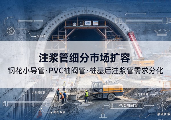 邵武注浆管细分市场扩容，隧道钢花小导管、PVC 袖阀管、桩基后注浆管需求分化